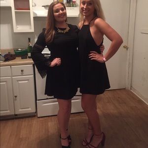 Cute black long sleeve dress